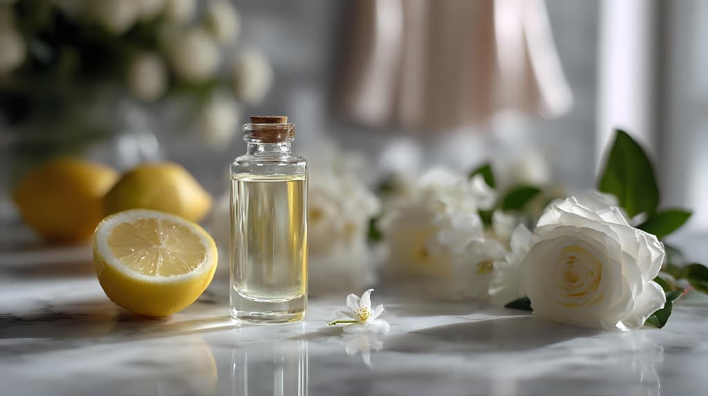 ホームケア商品（ミルク美容液とレモン・白いバラ）